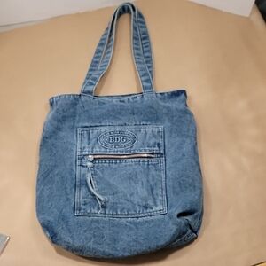 BDG Logo Washed Denim Tote Bag, Gently Used Condition